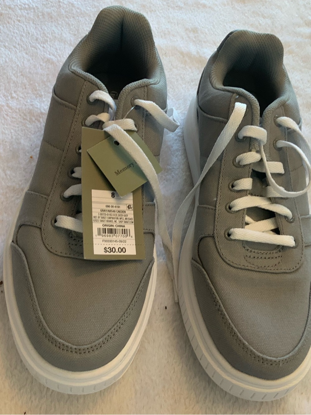 Mens good fellow gray new tennis shoes size 8 sku 3338